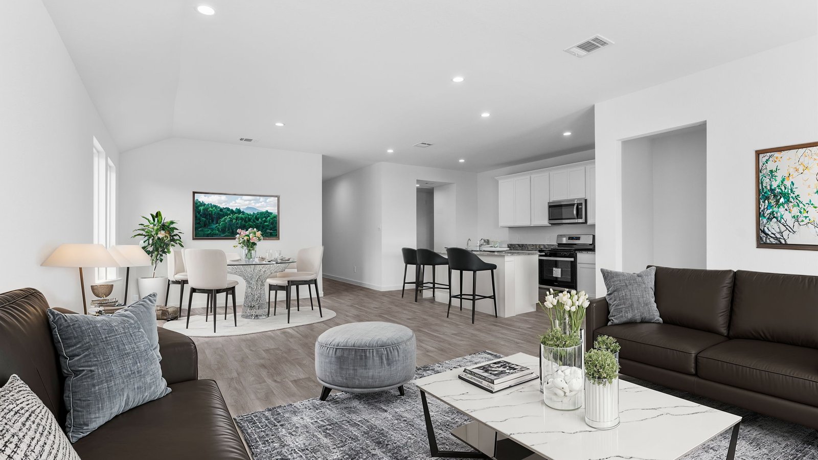 spacious living room