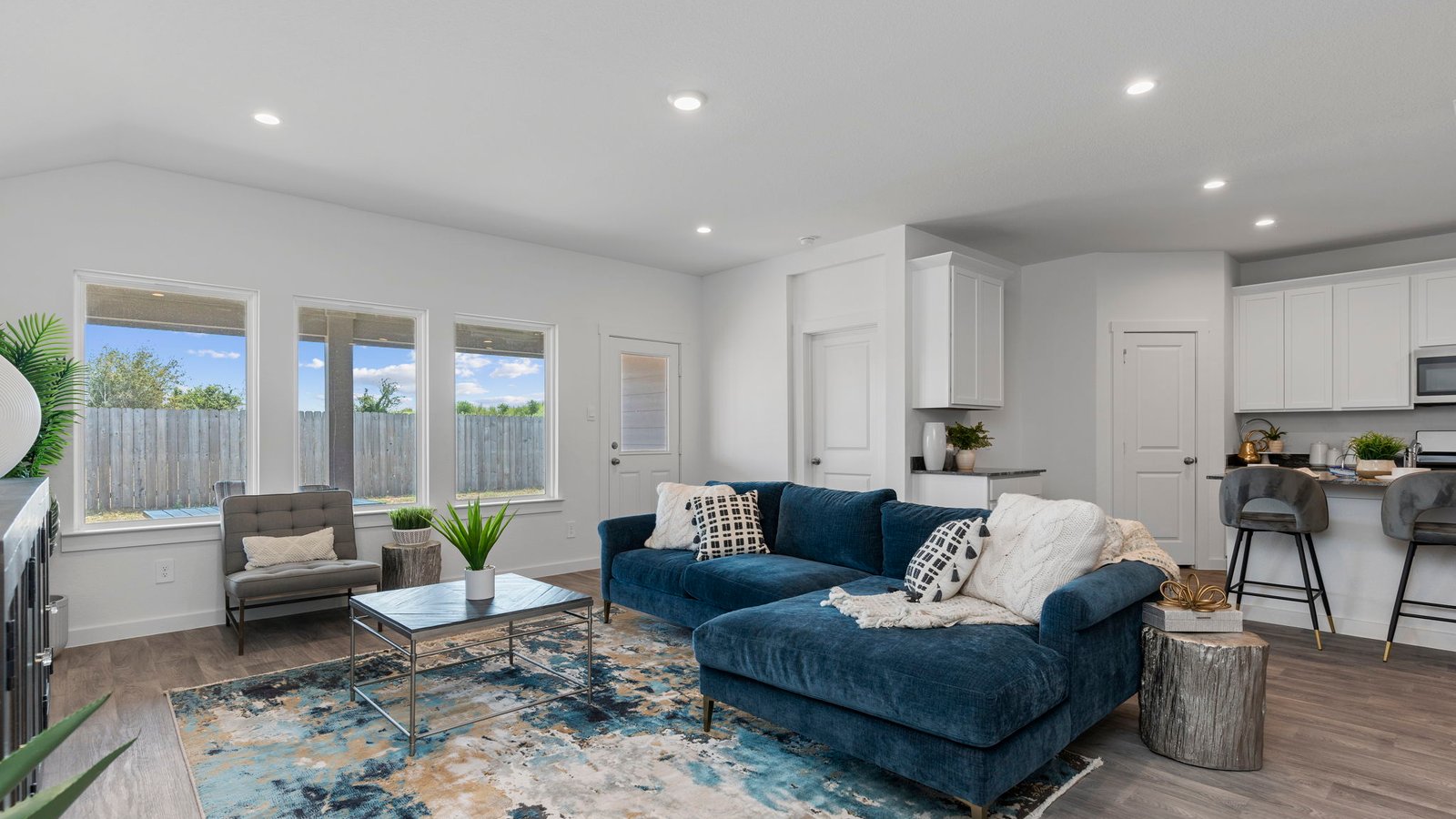 living room with furniture