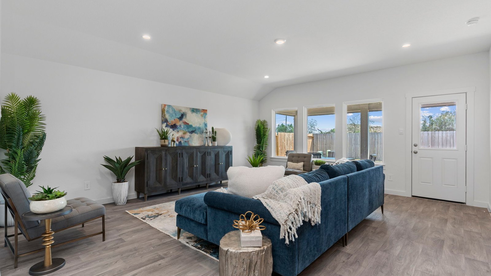 spacious living room