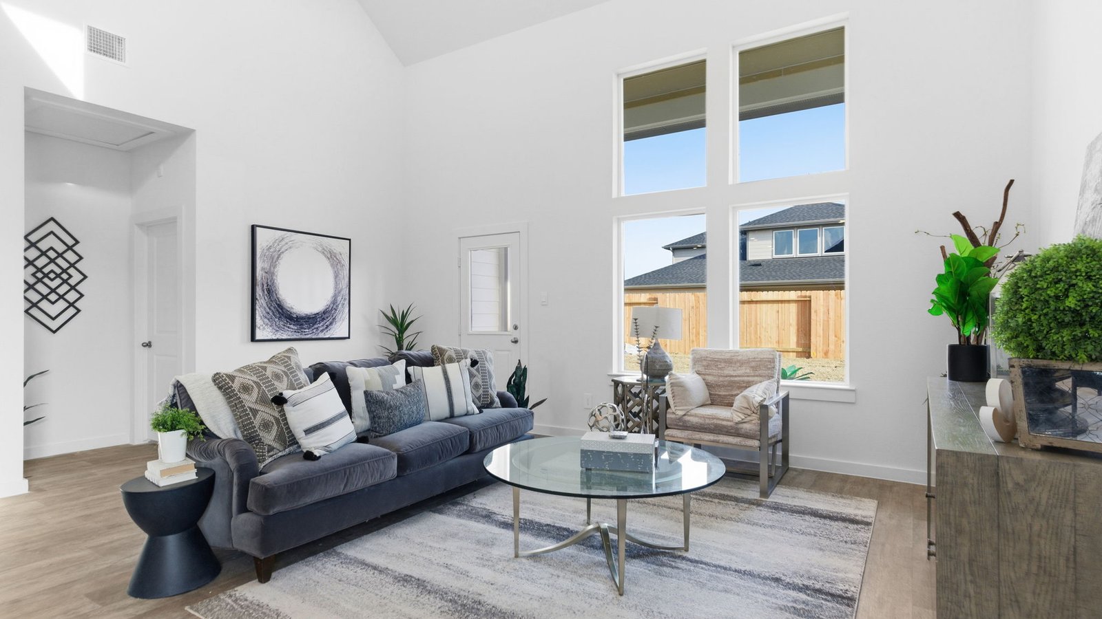 spacious living room