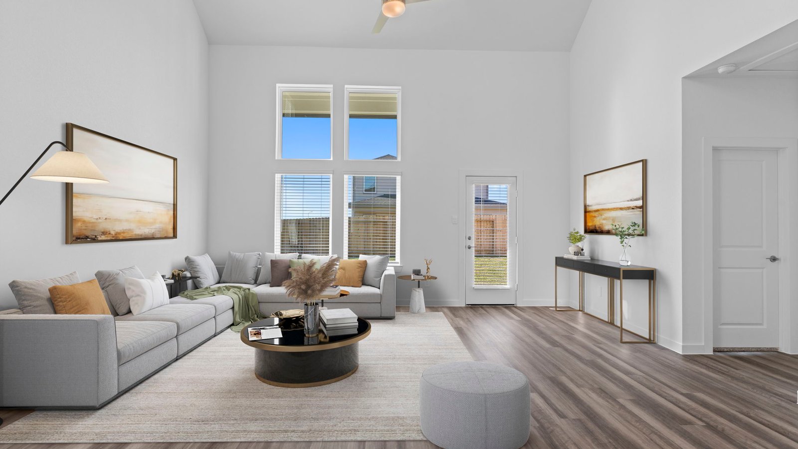 spacious and cozy living space