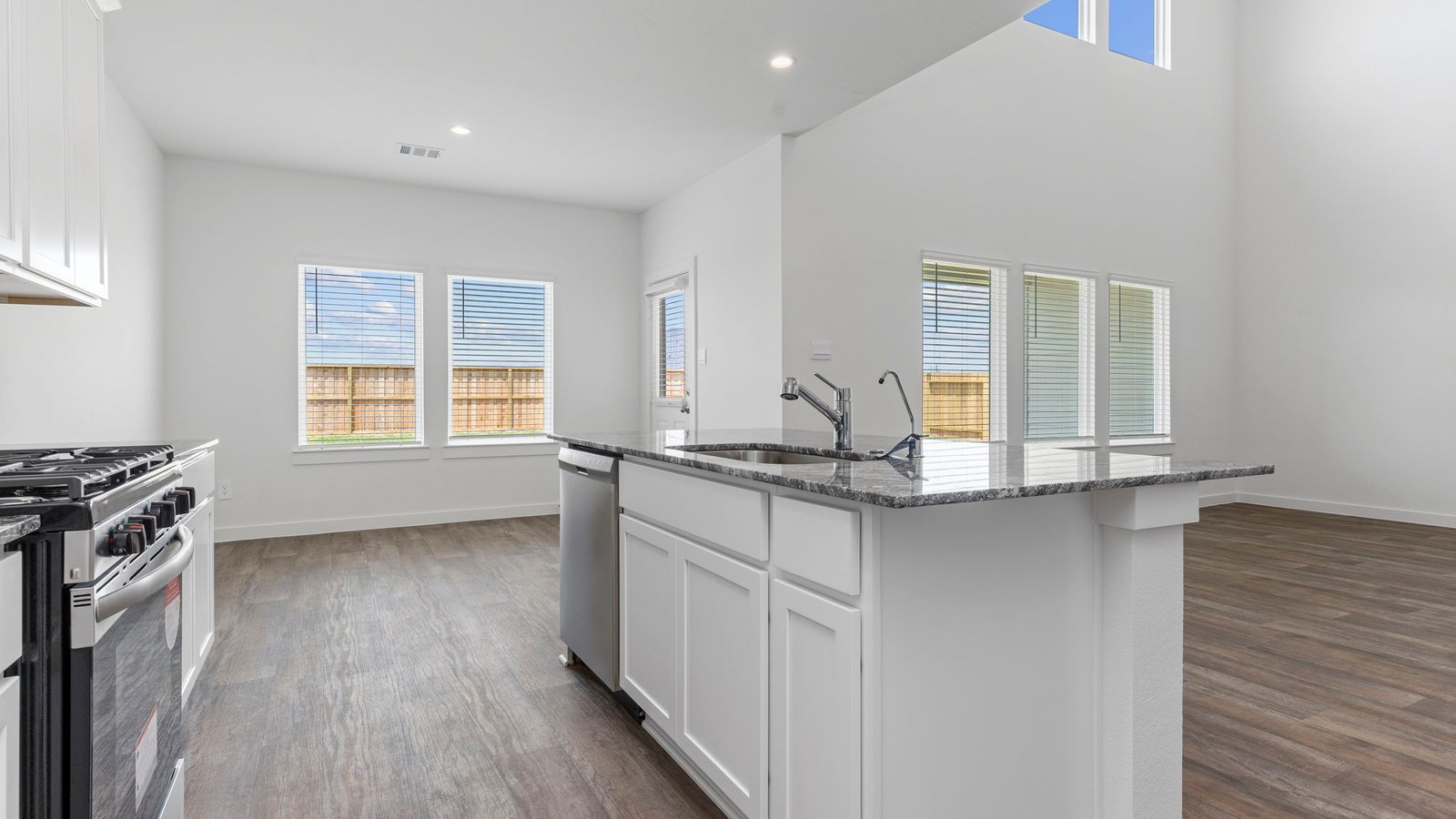 open concept dining room