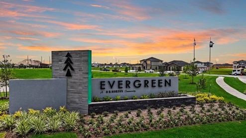 evergreen community monument