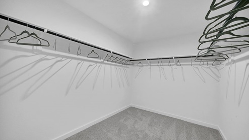 primary closet with open space