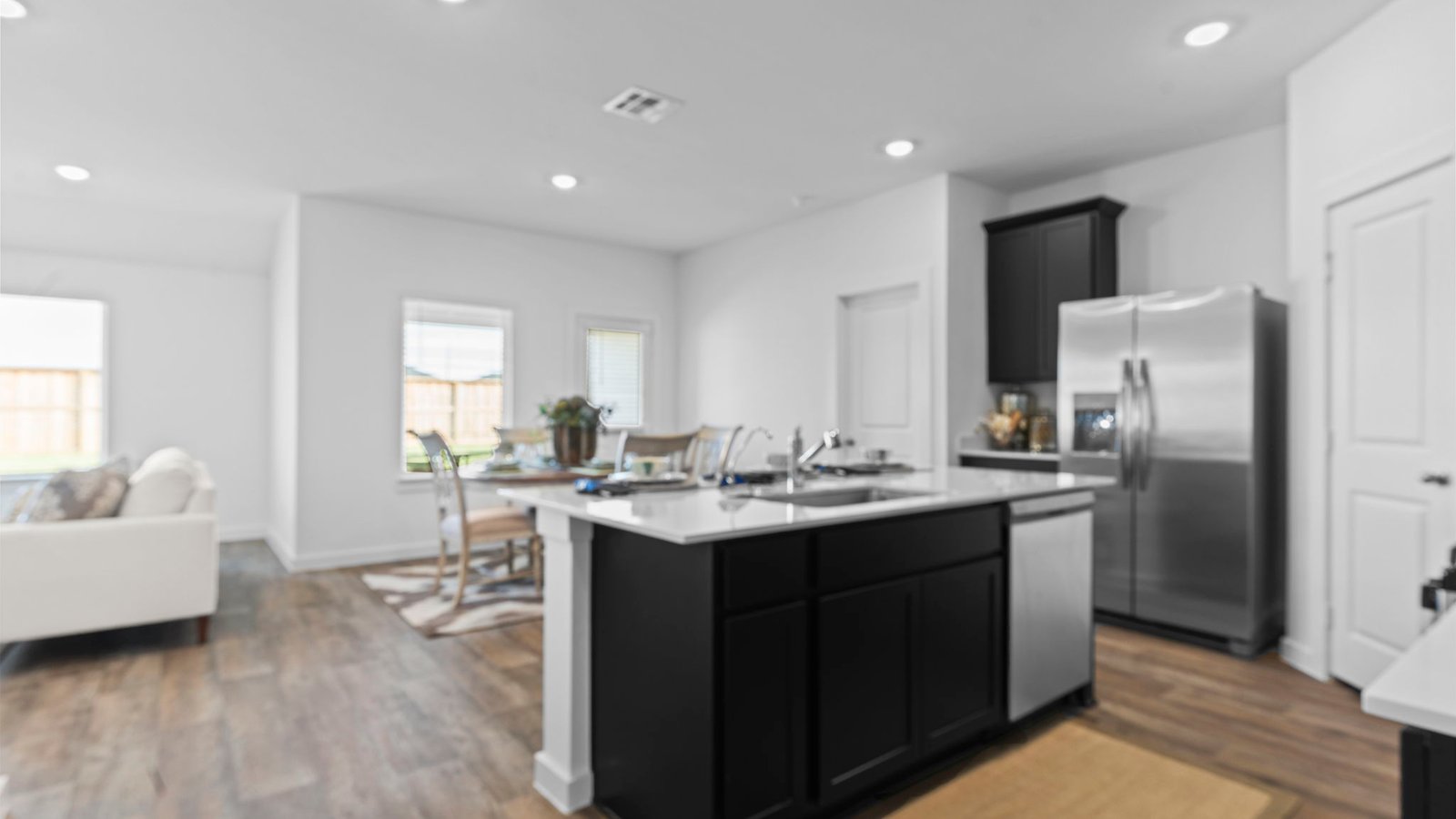 open concept floor plan