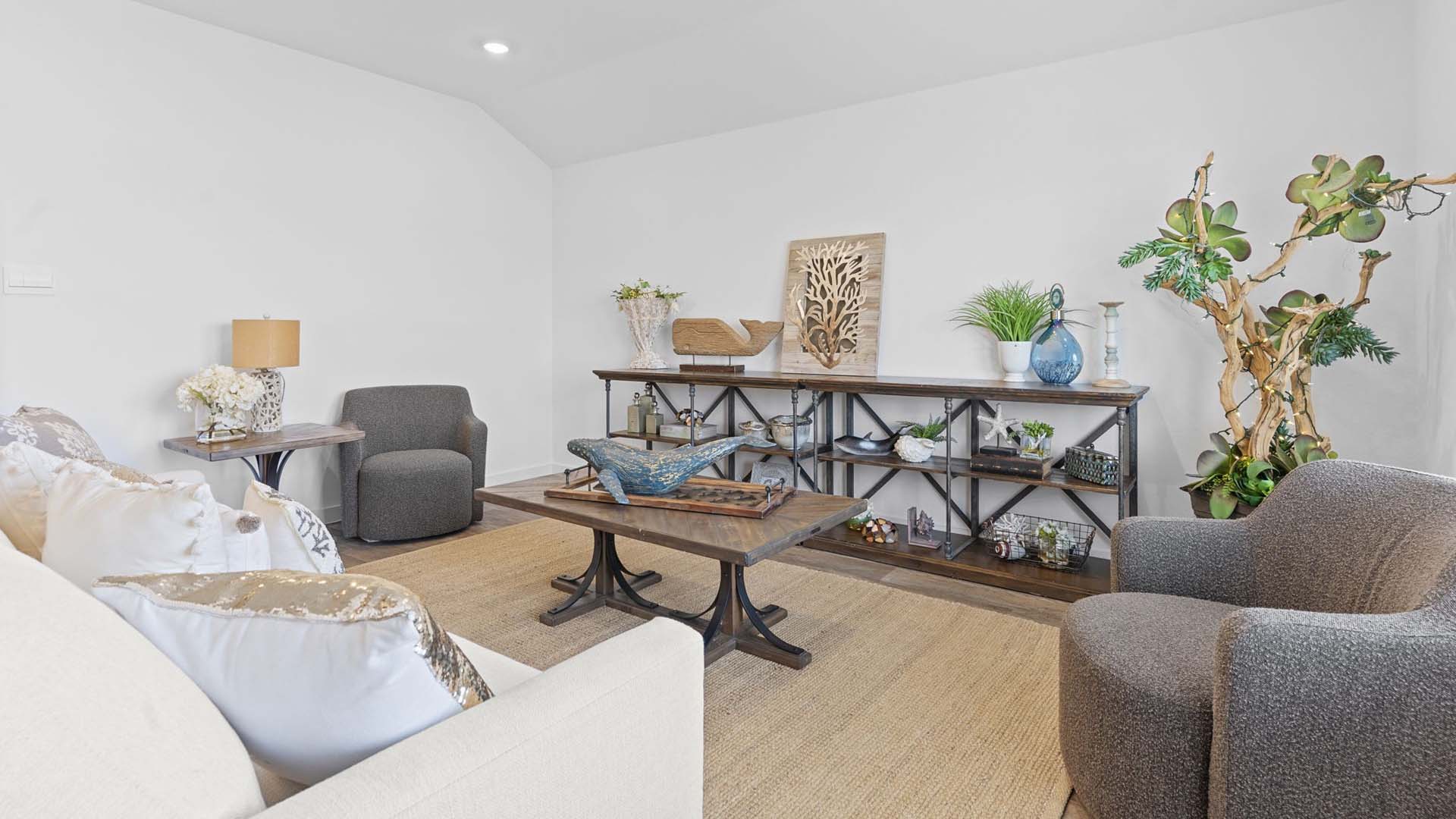 Open living and family room area with ample natural light