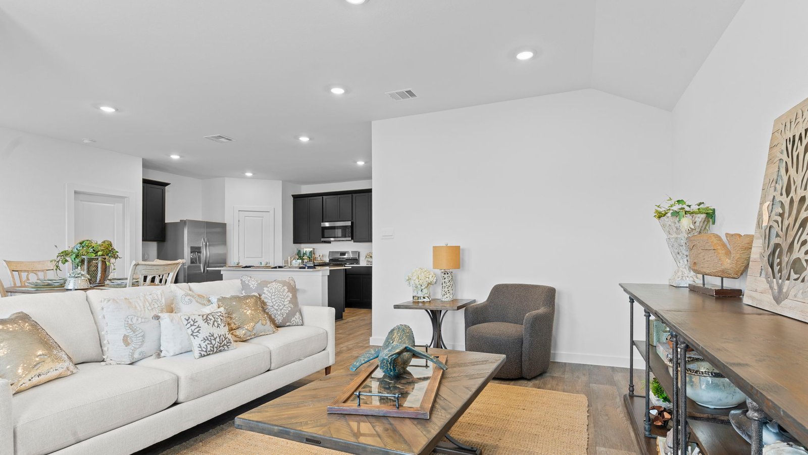 open concept living area