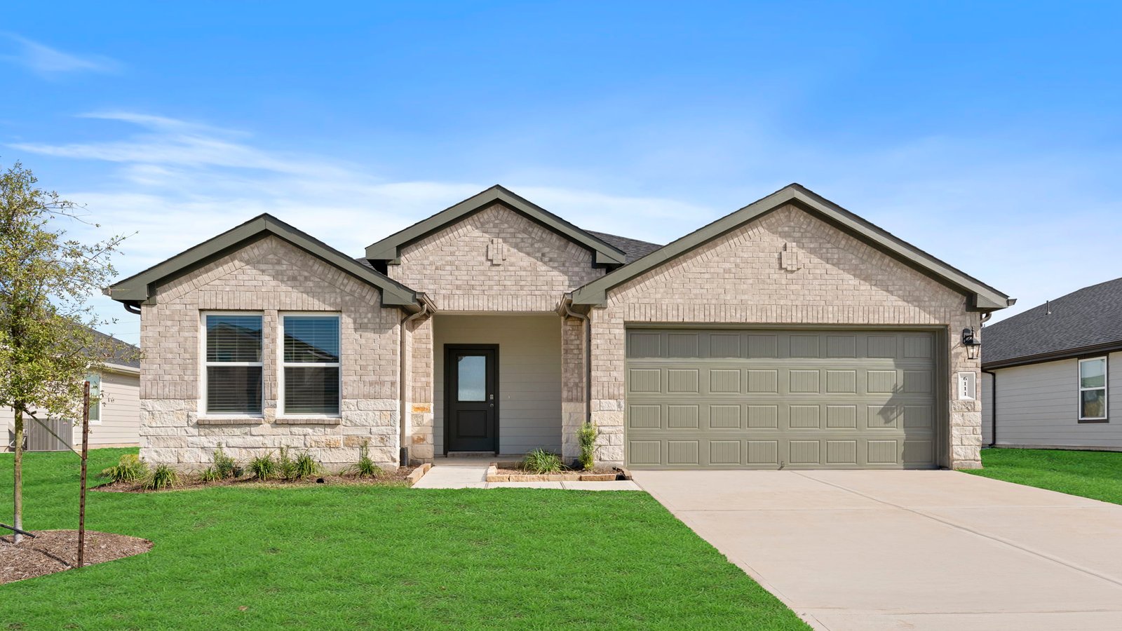 brick and stone exterior