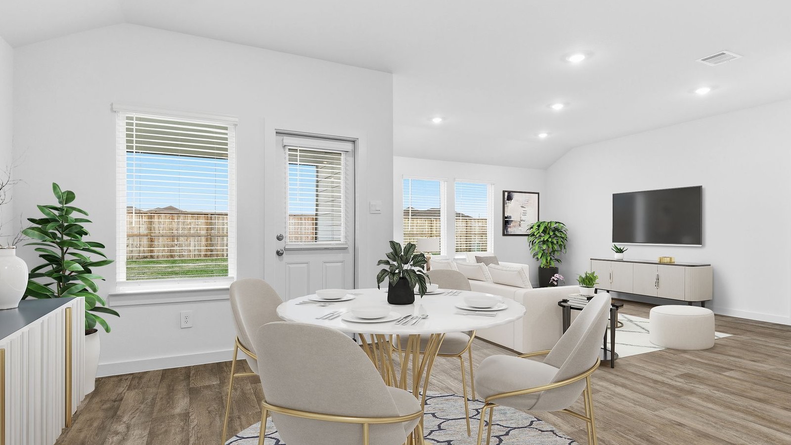 spacious dining area