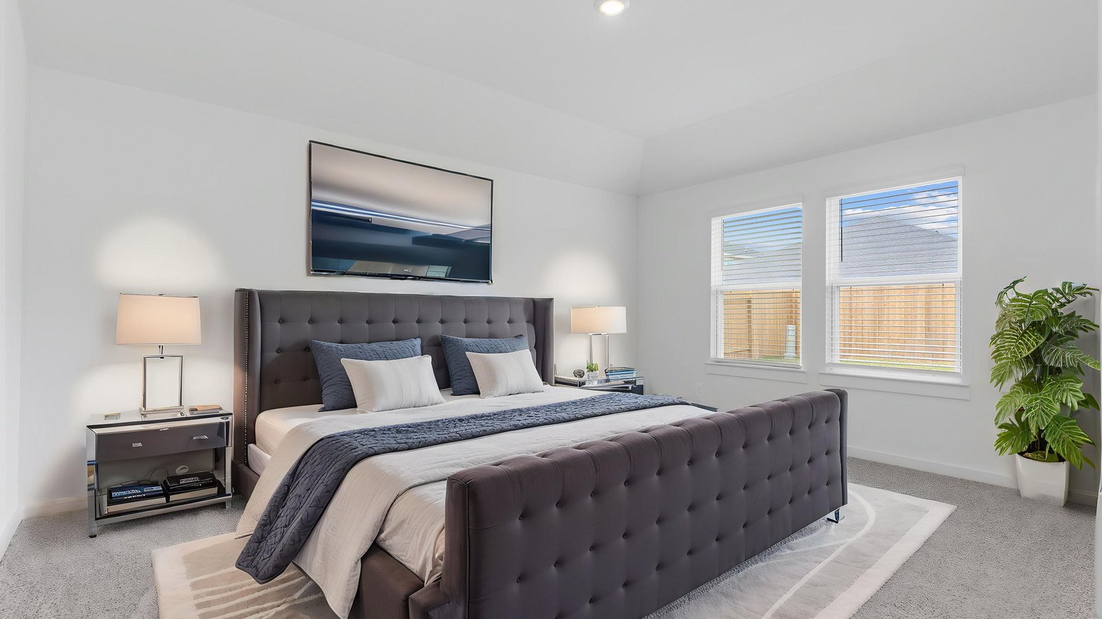 spacious primary bedroom