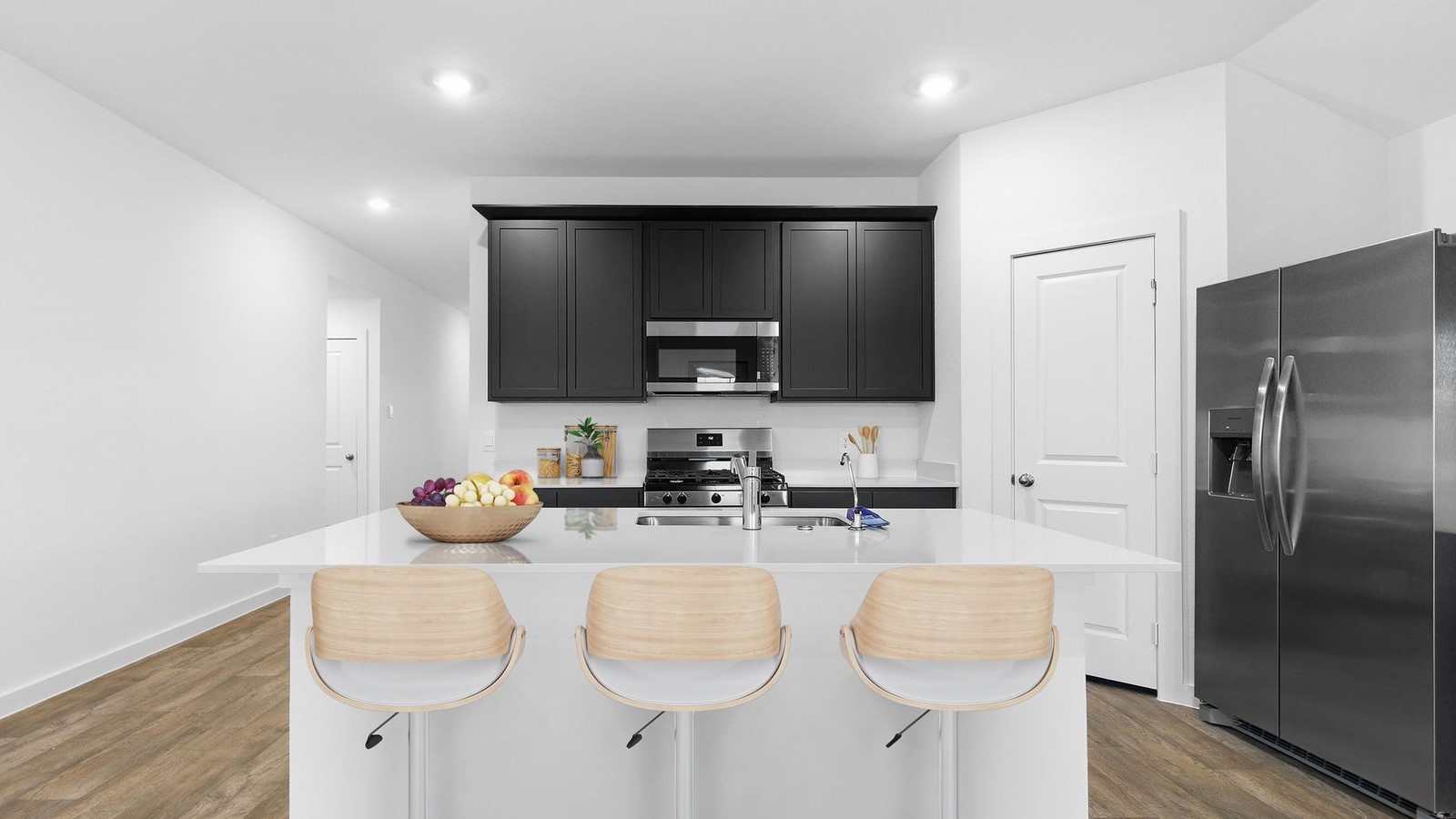 Kitchen and Island Area