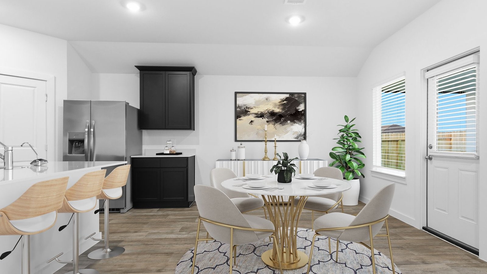 Dining and Kitchen area