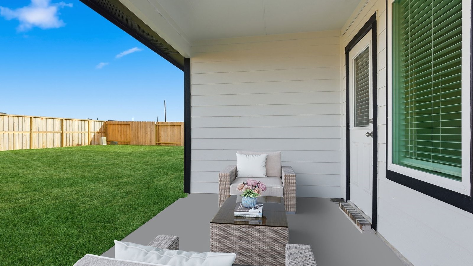 Back covered patio