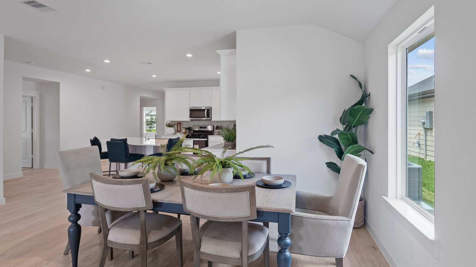 spacious dining area