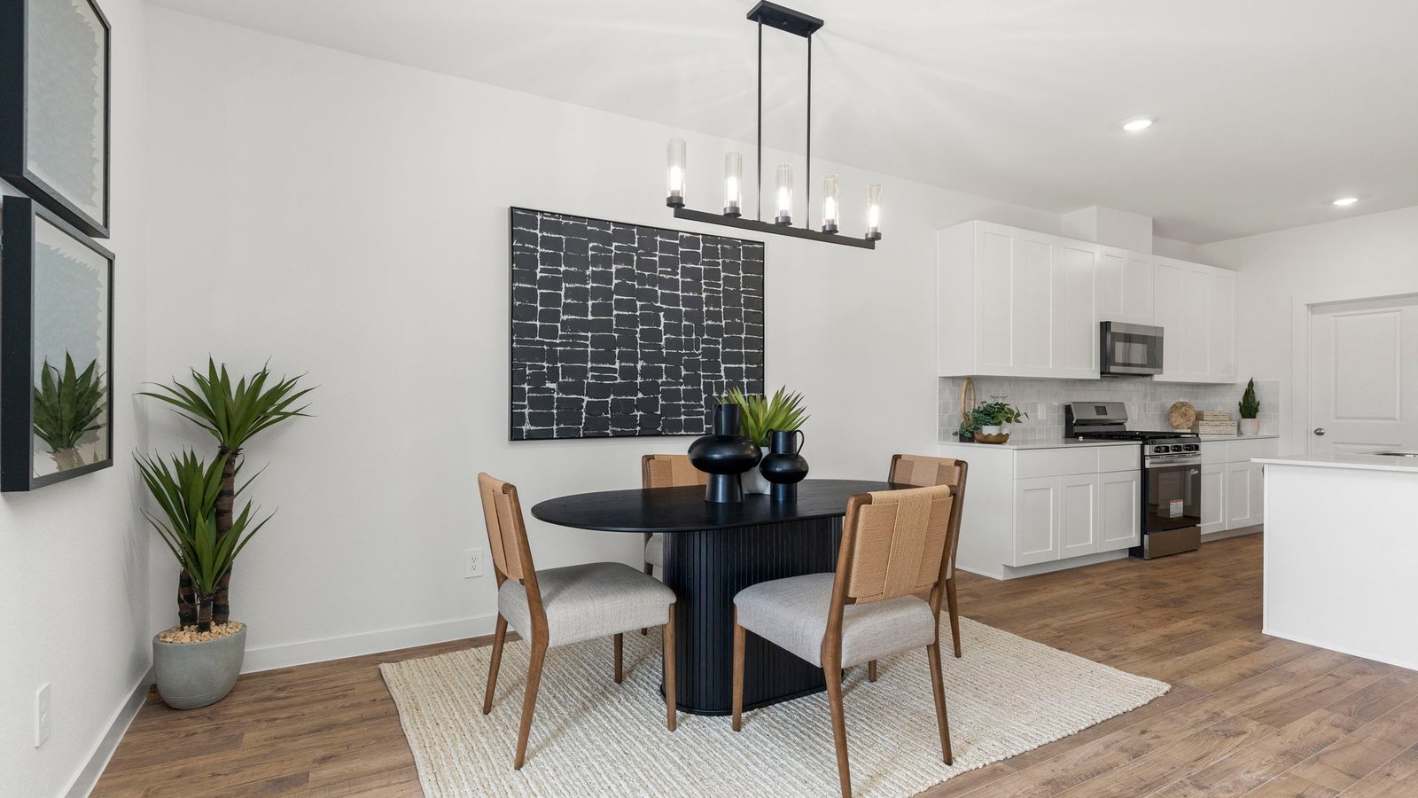 spacious dining room