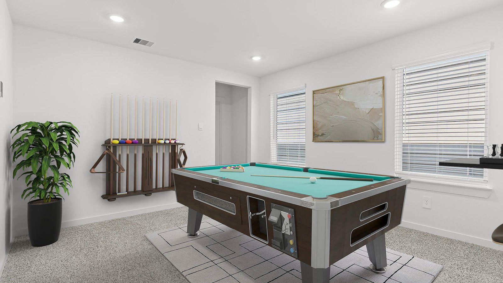 spacious game room