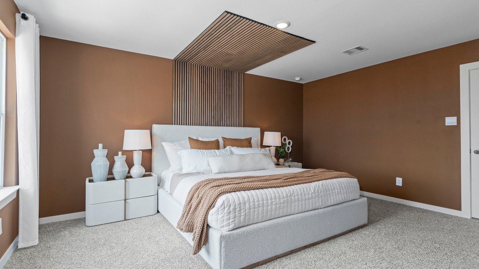 spacious primary bedroom