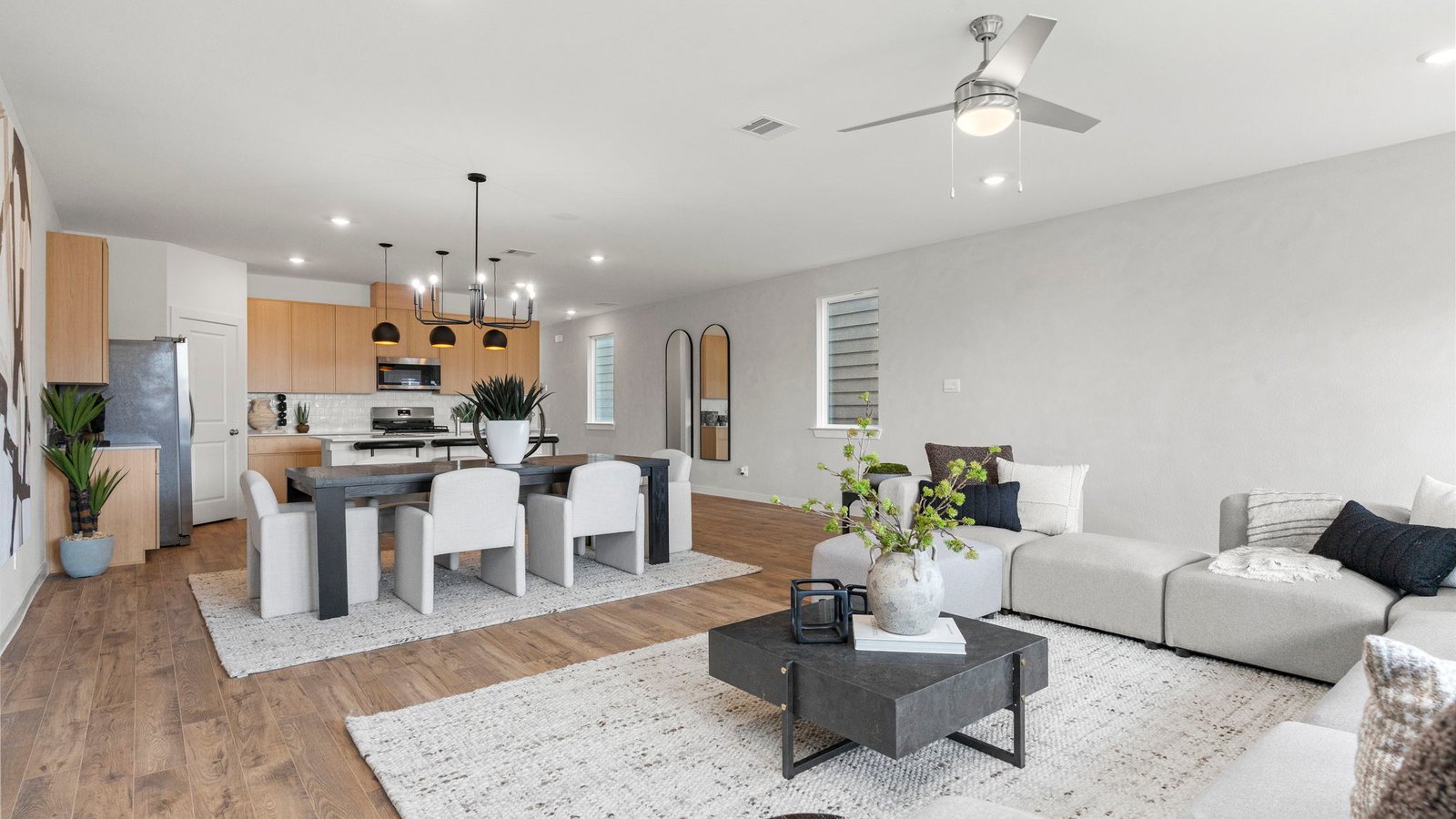 open concept floor plan