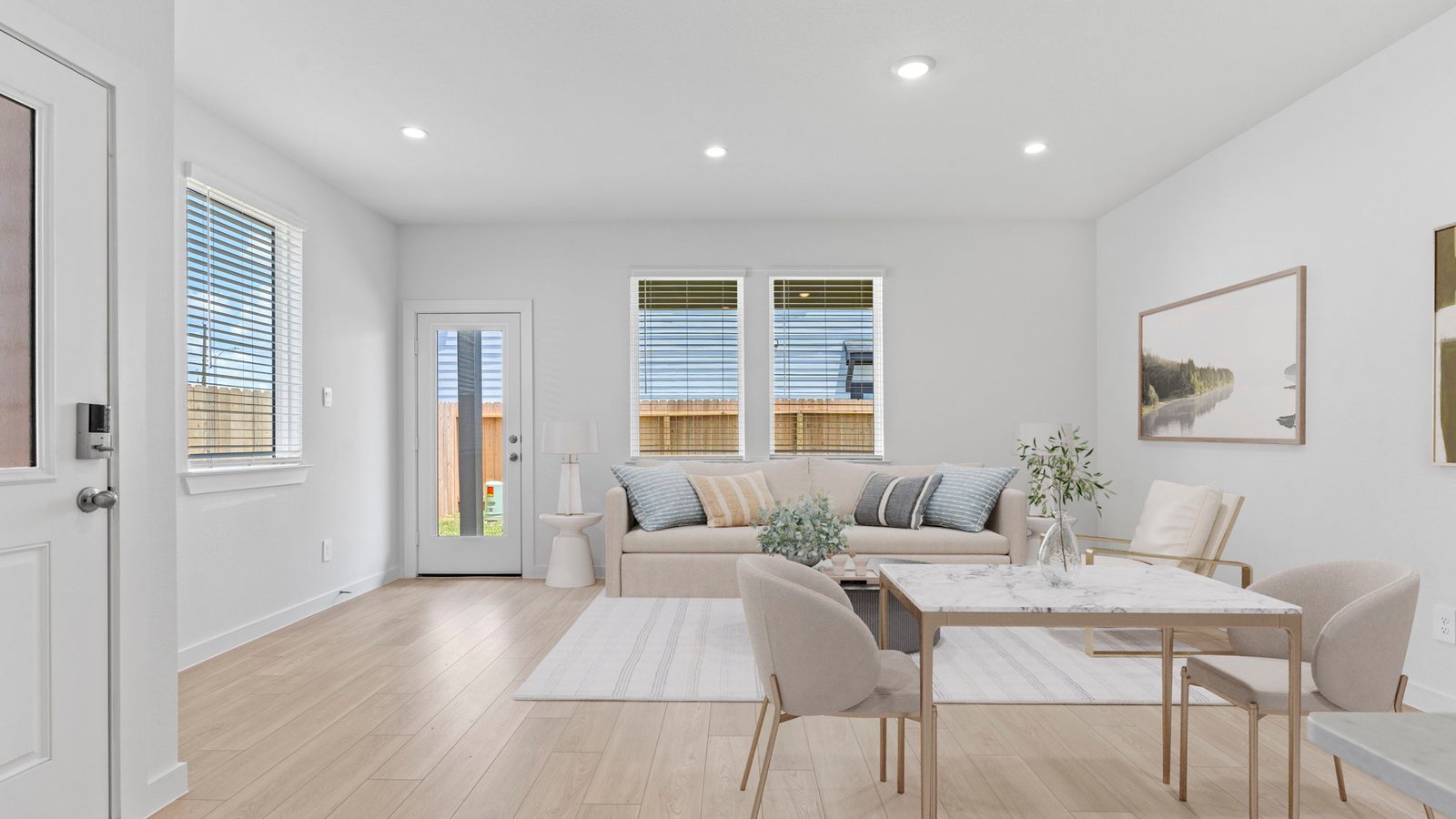 spacious living room