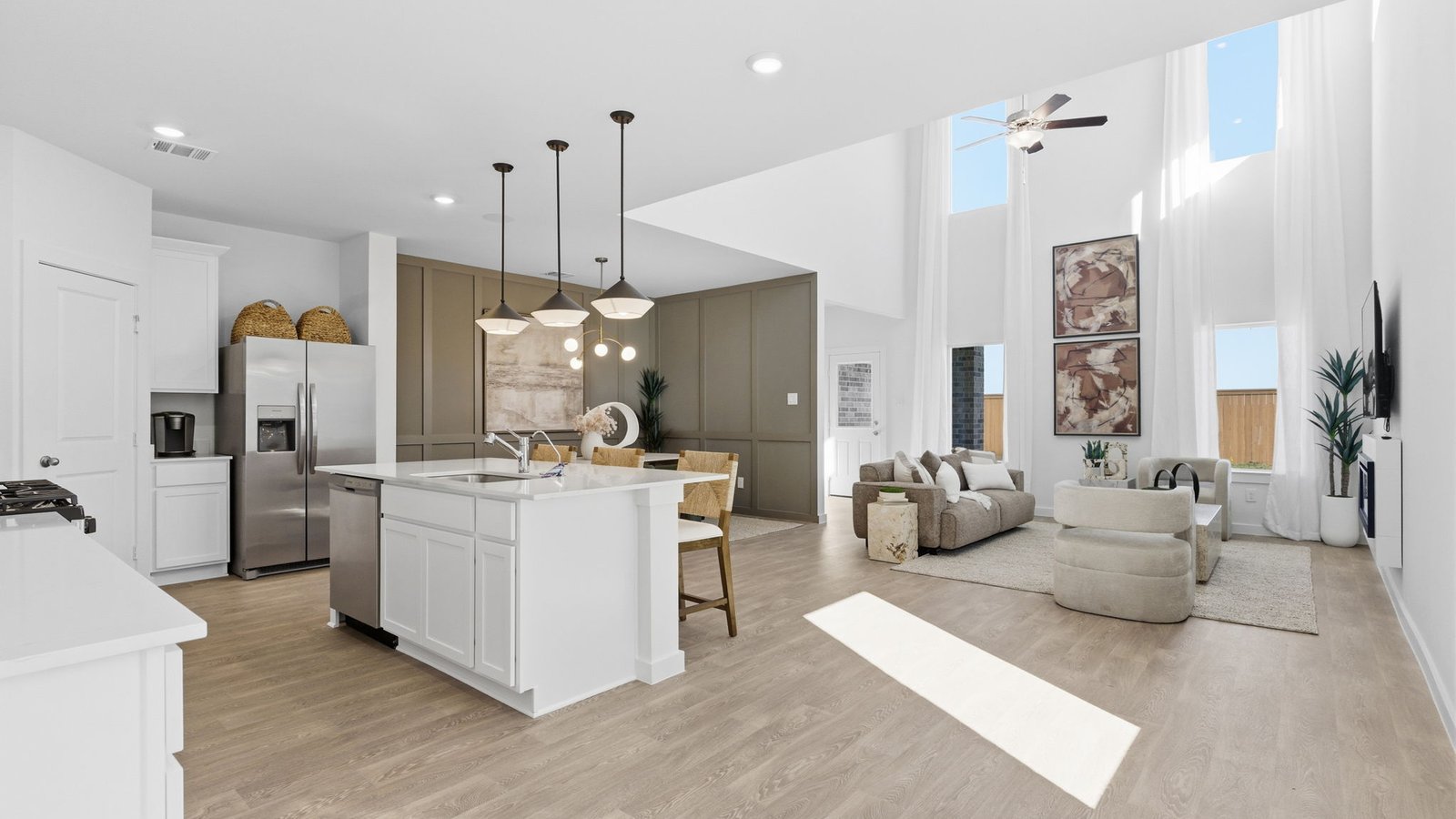 open concept floor plan