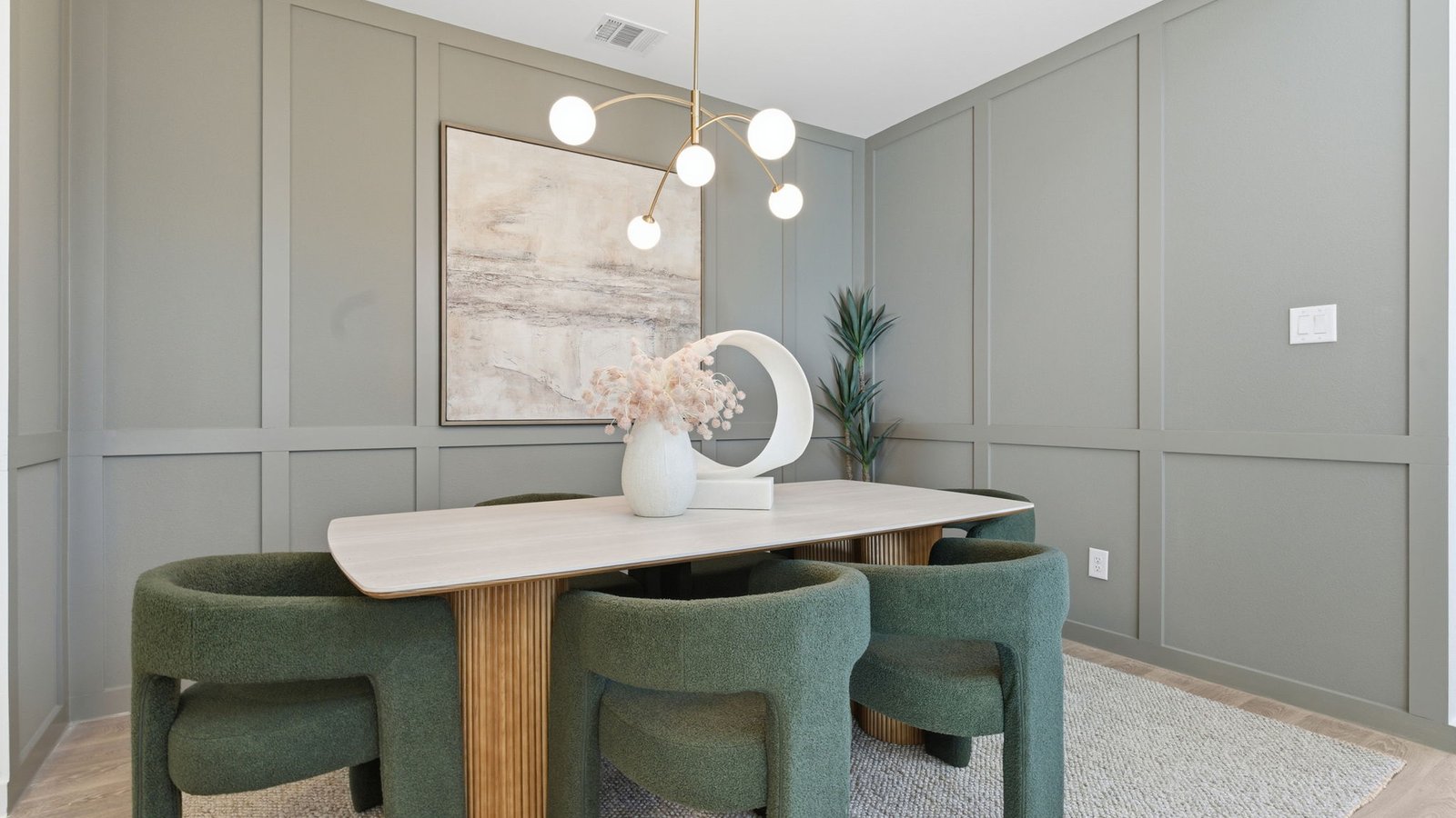 spacious dining room