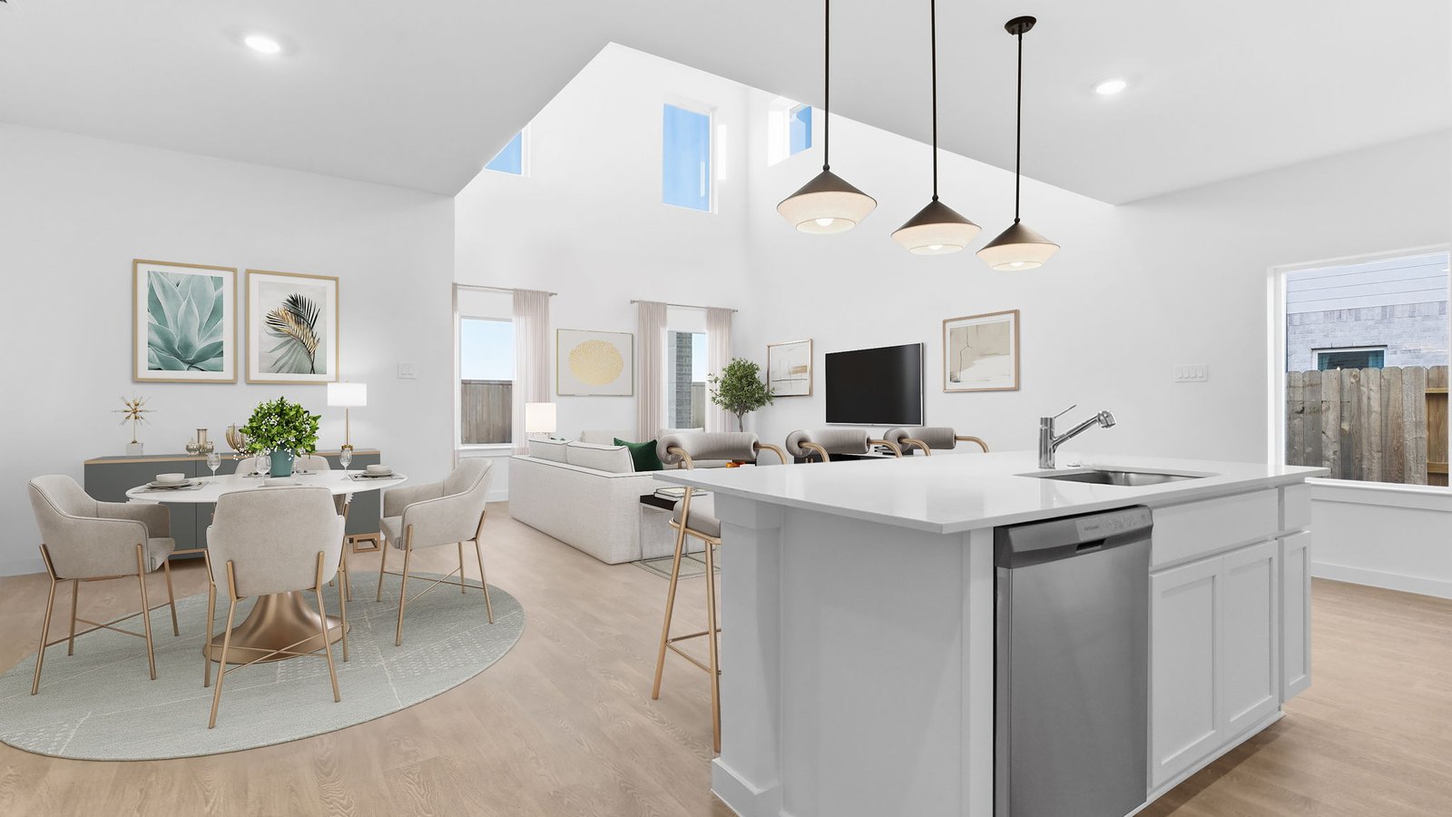 sterling kitchen and dining area