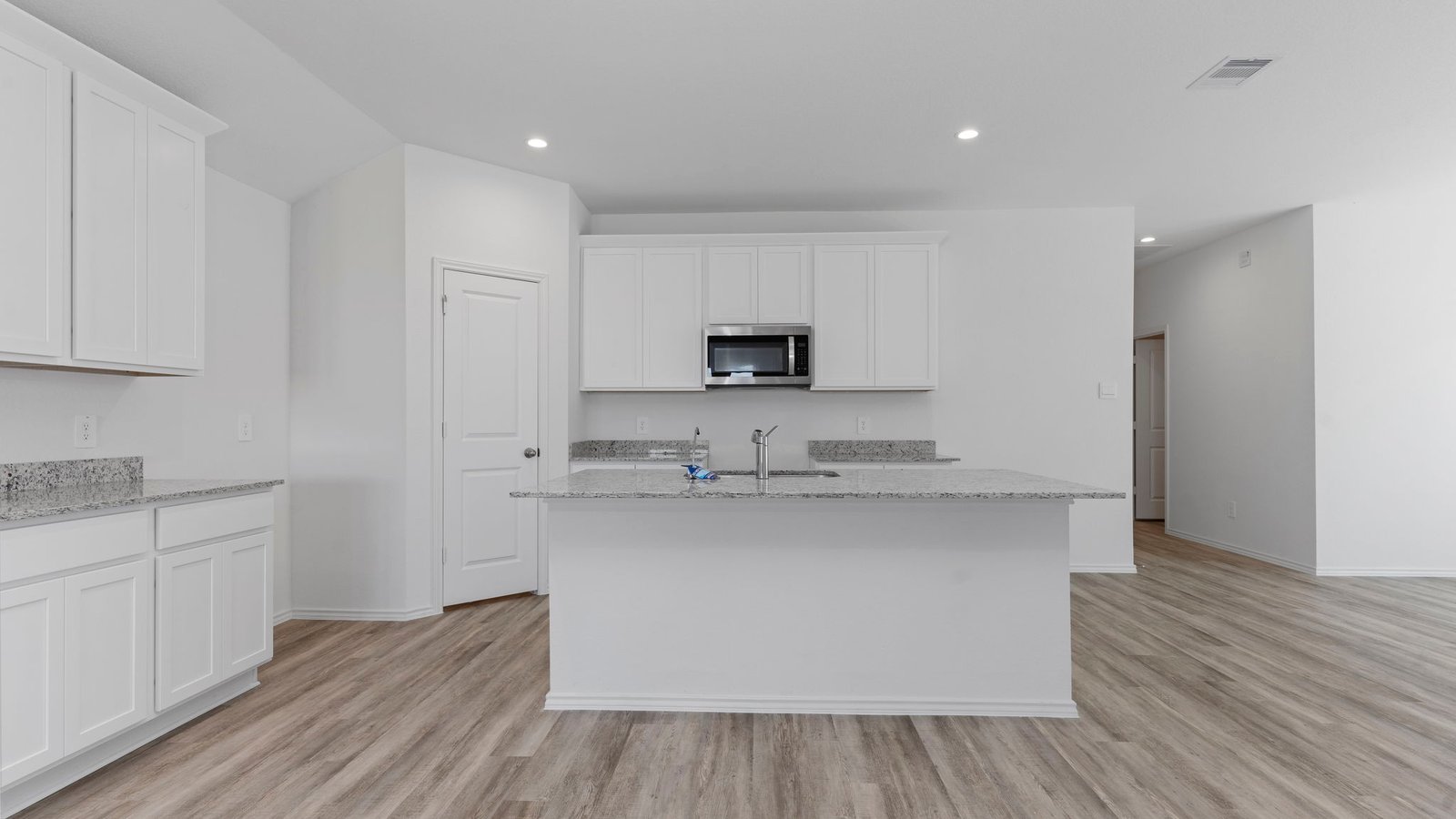 Spacious open kitchen with ample natural light