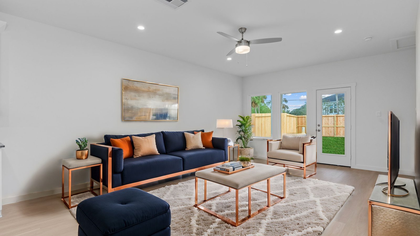 oversized living room area