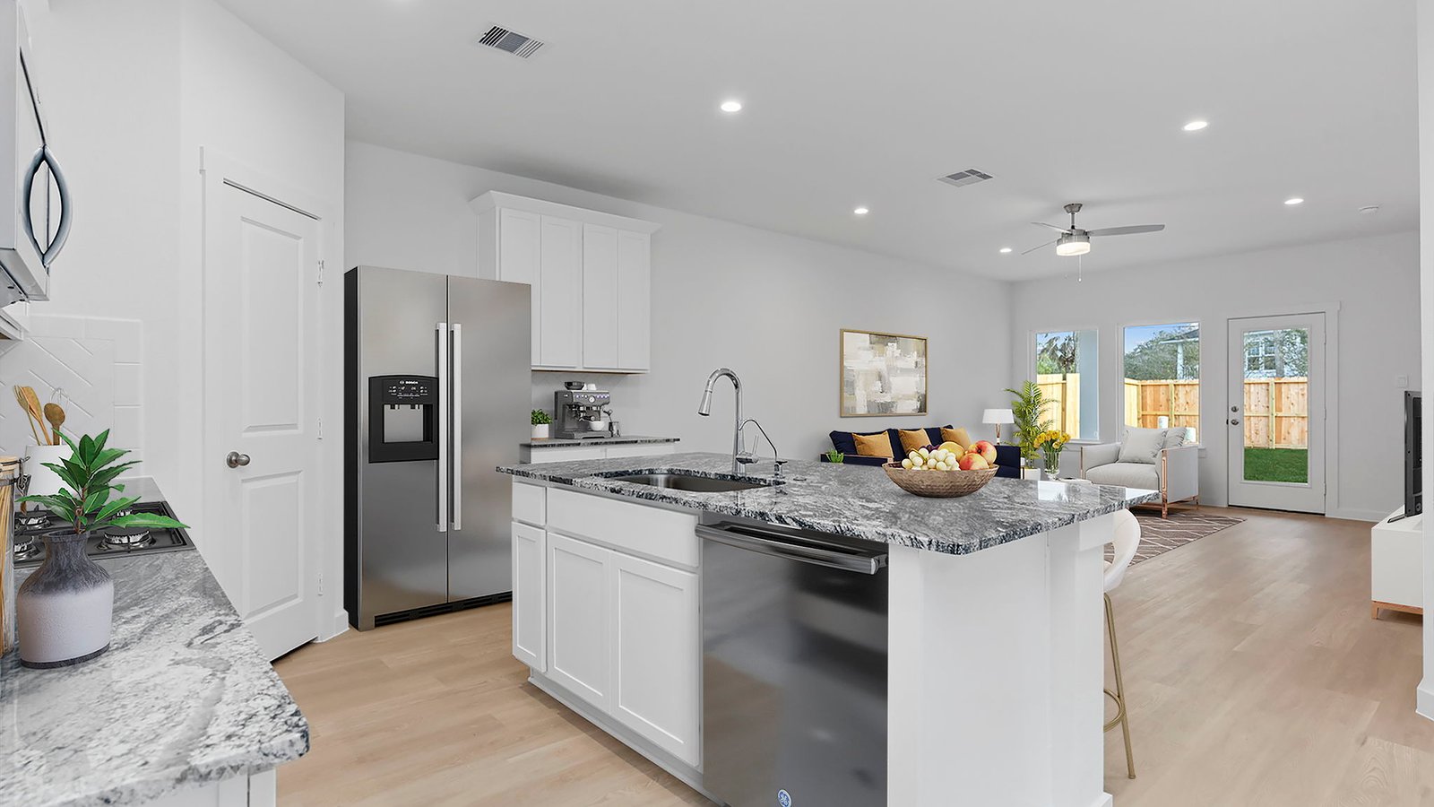 open concept floor plan