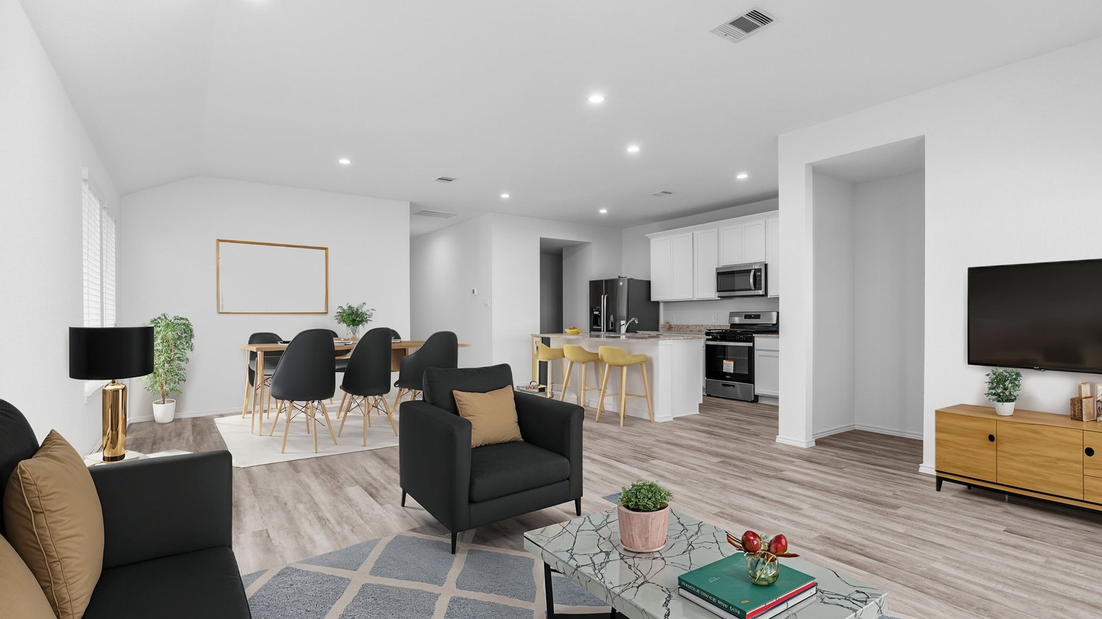 open concept floor plan