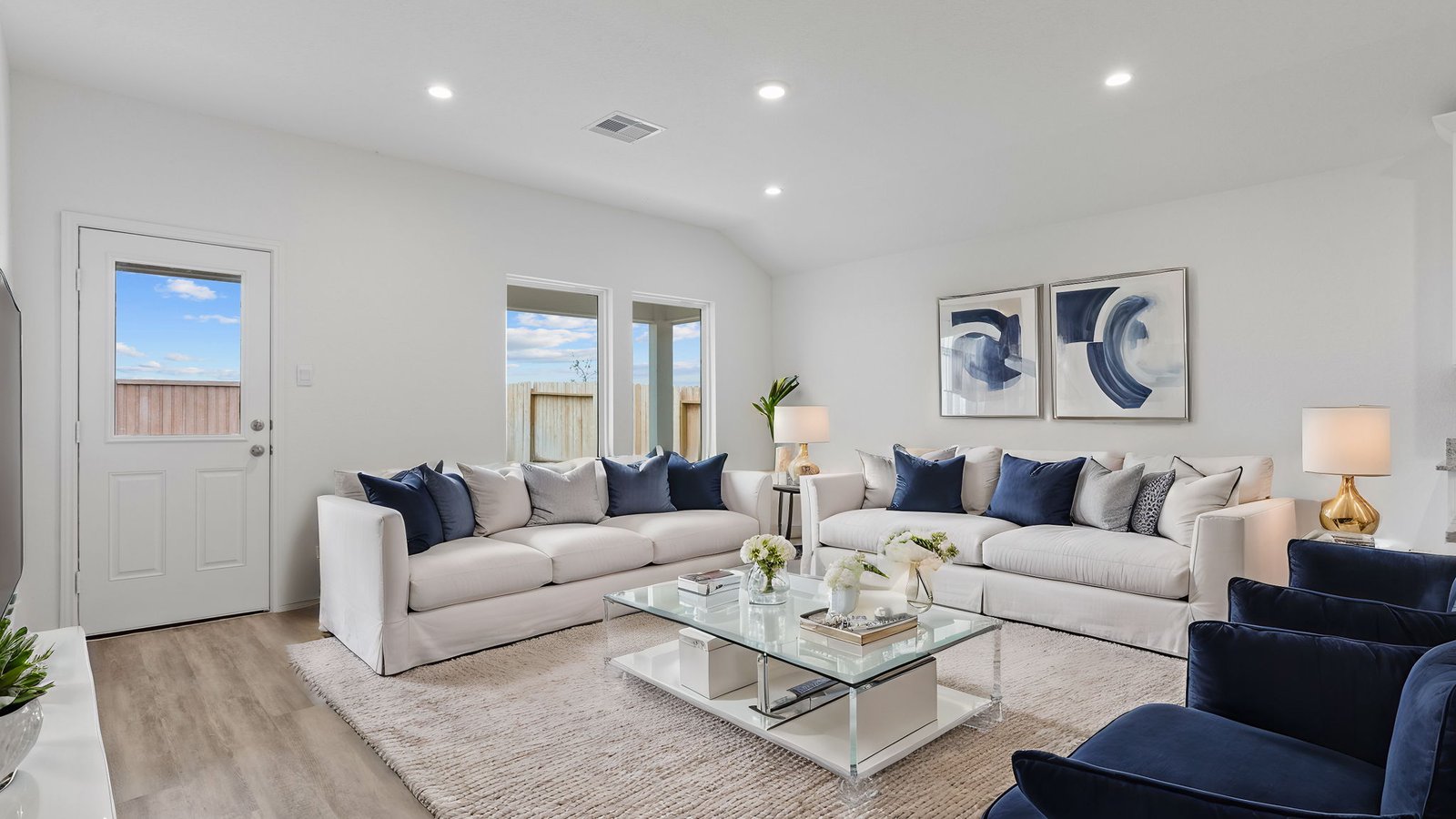 spacious living room