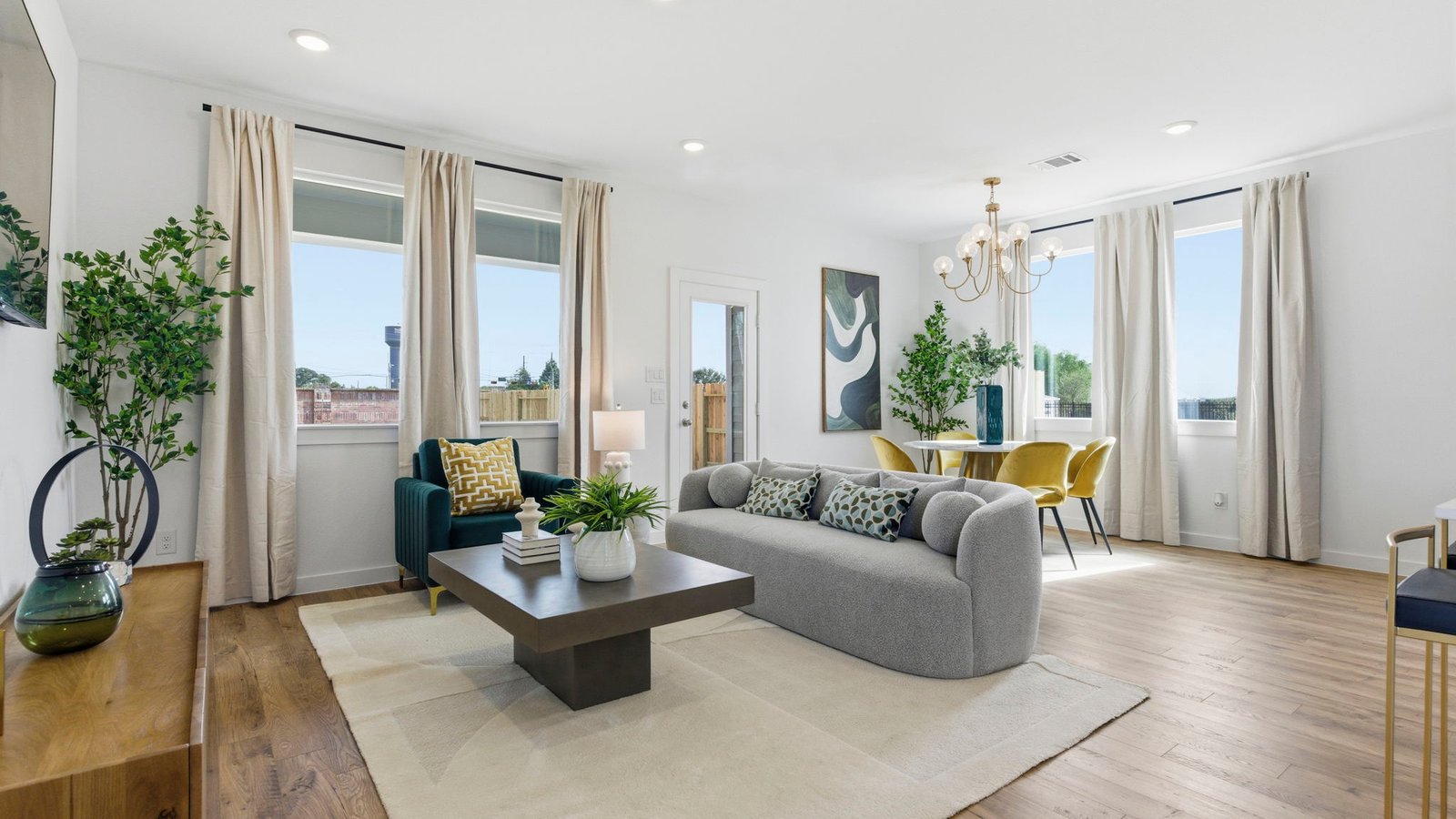 spacious living room