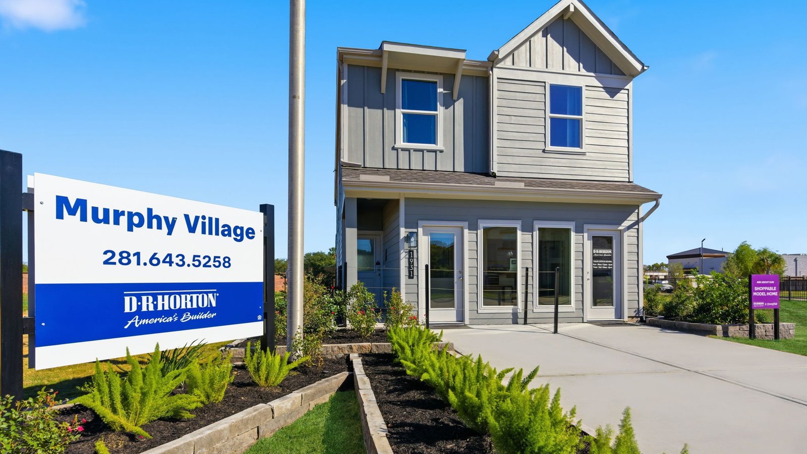 birch exterior with monument