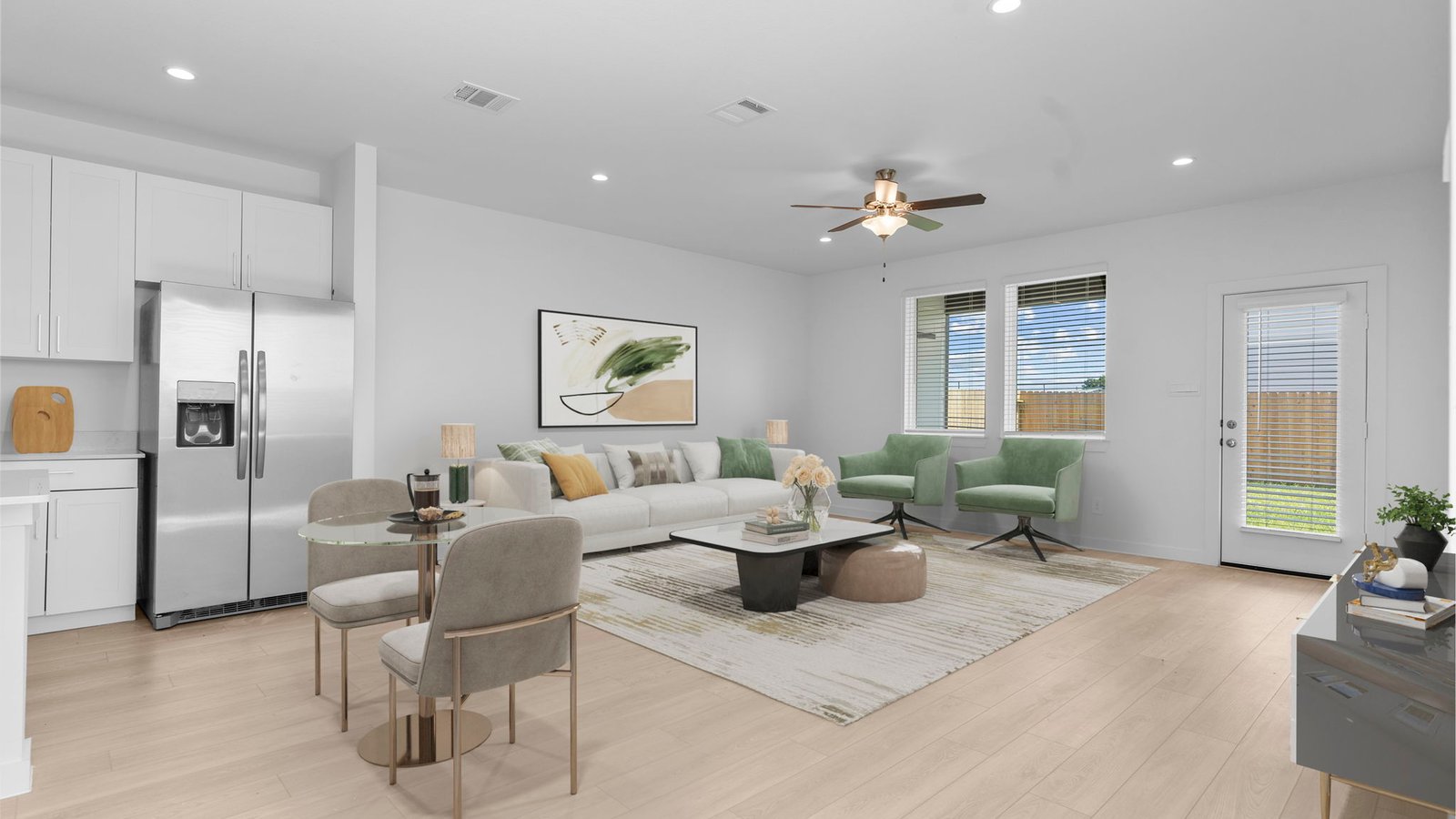 open concept floor plan