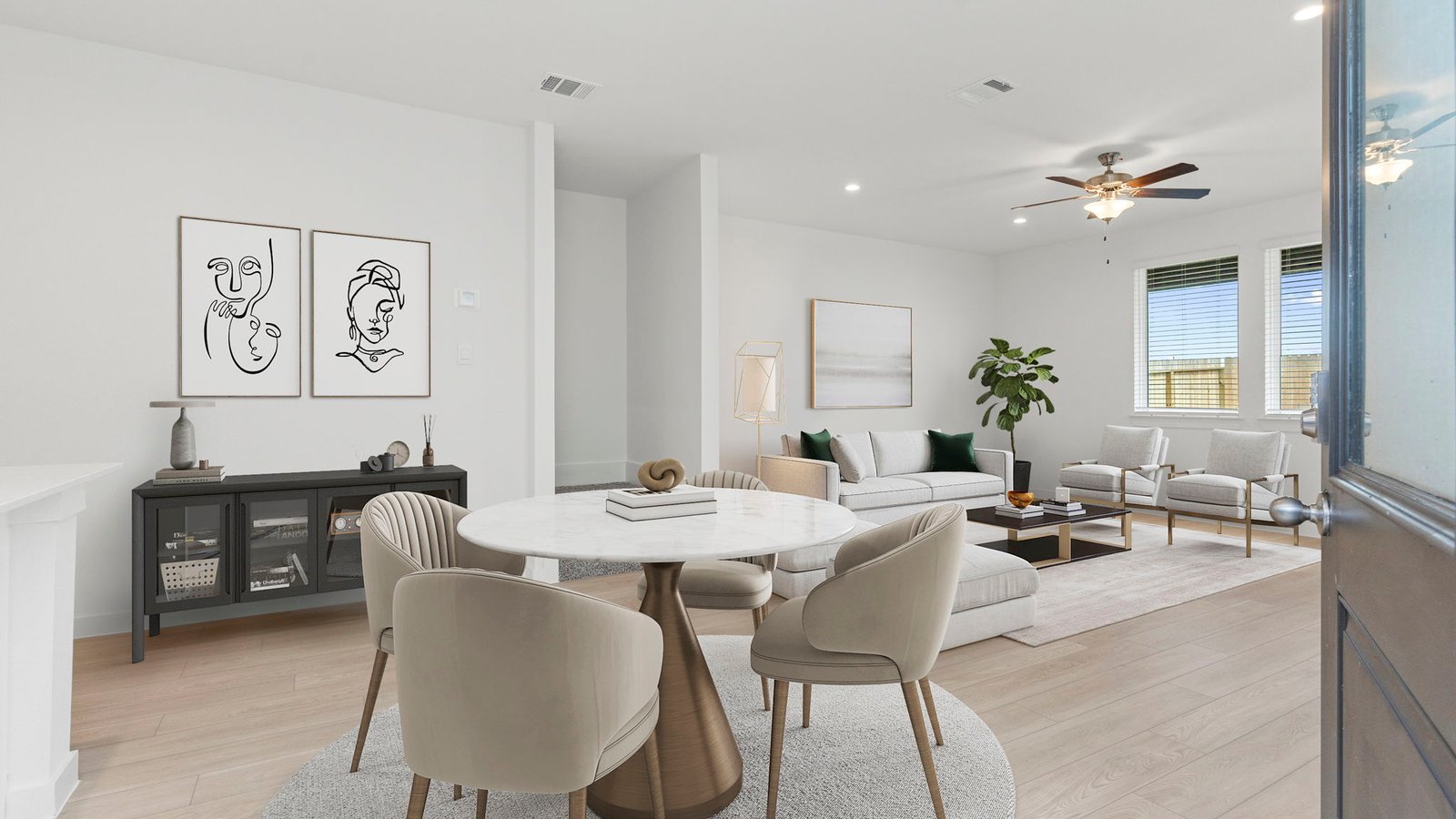 open concept floor plan