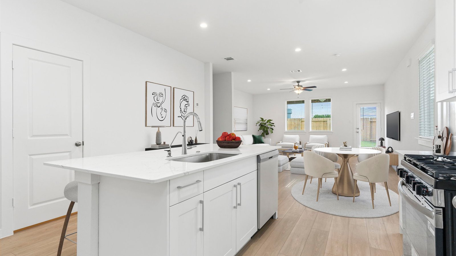 open concept kitchen