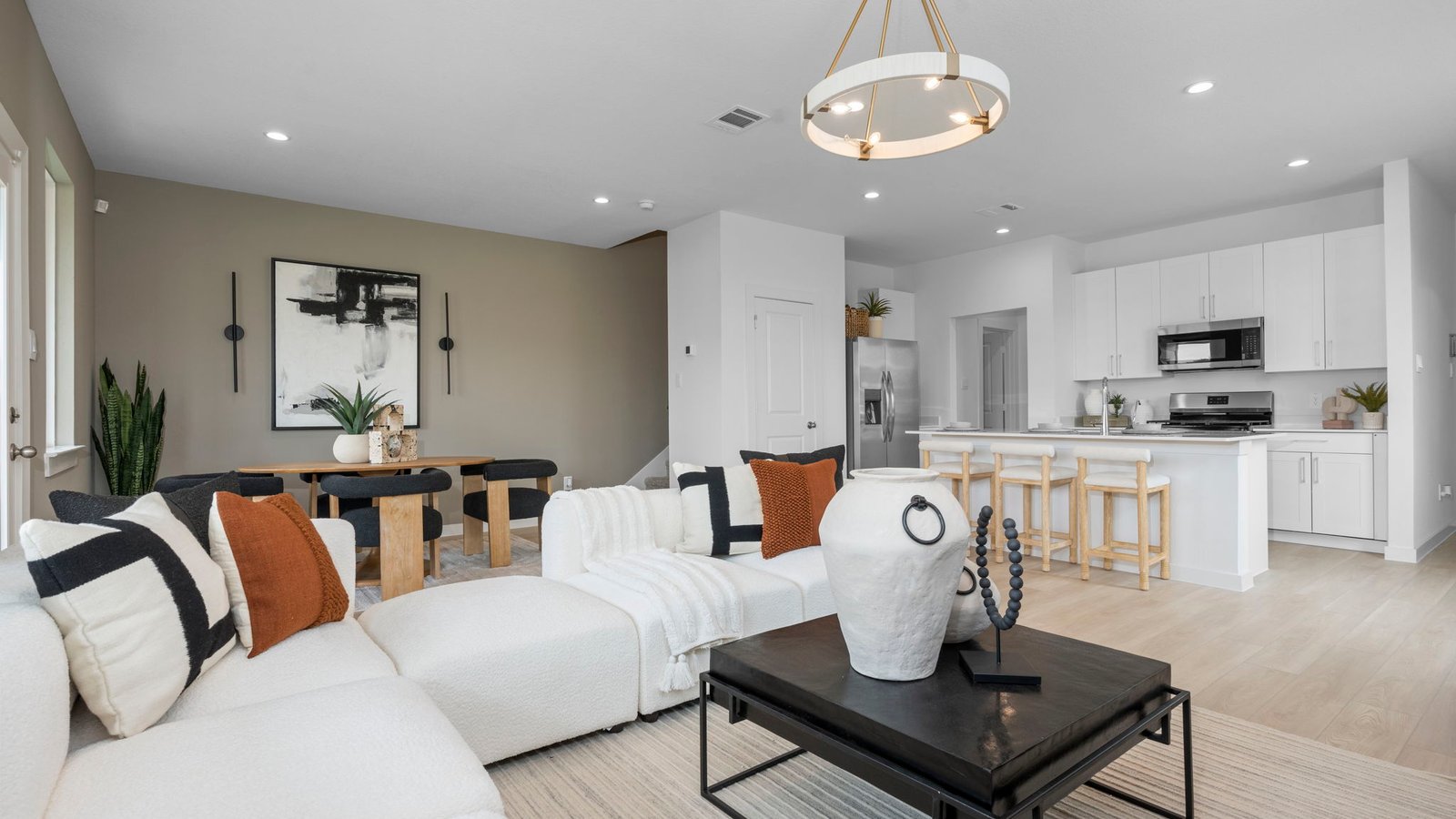 open concept living area