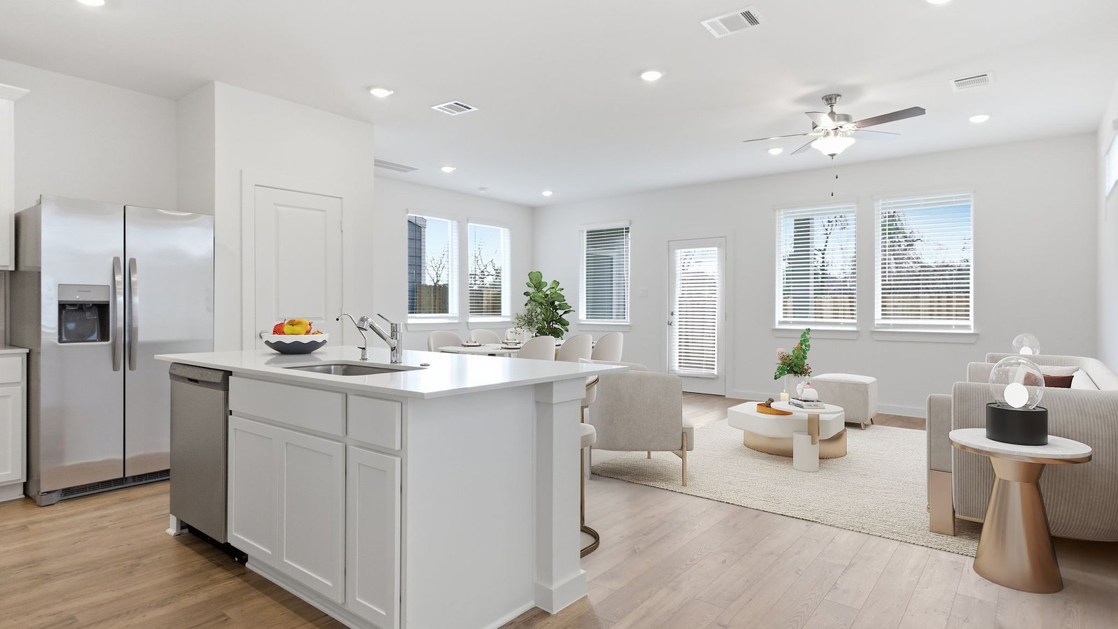 open concept kitchen