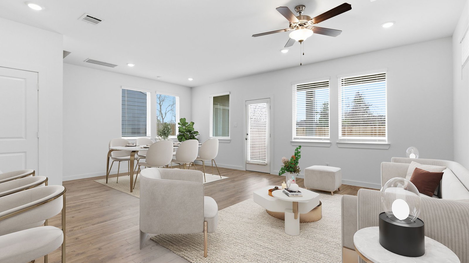 spacious living room