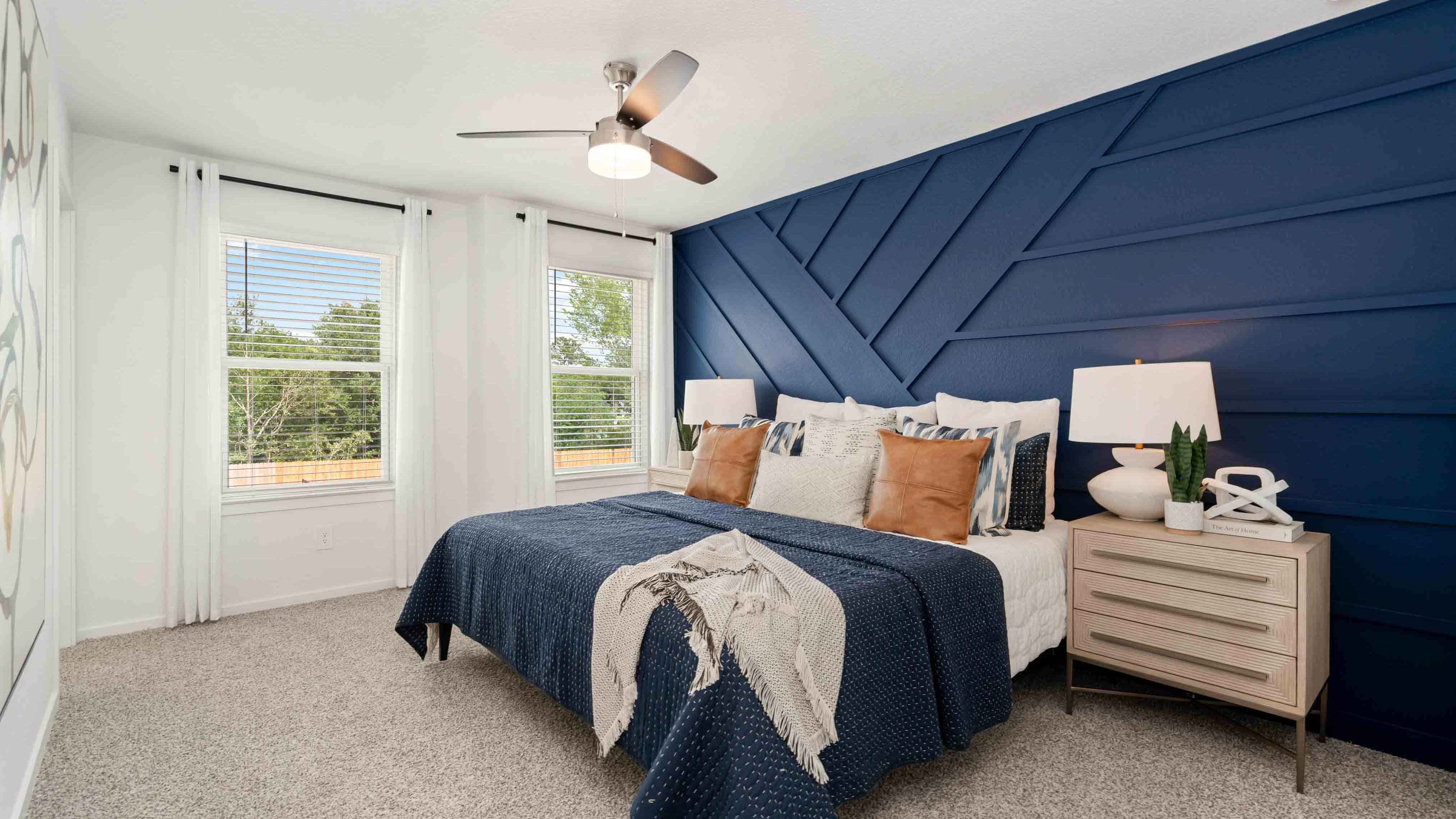 spacious primary bedroom