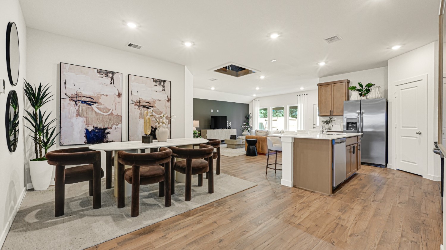 Kitchen and living
