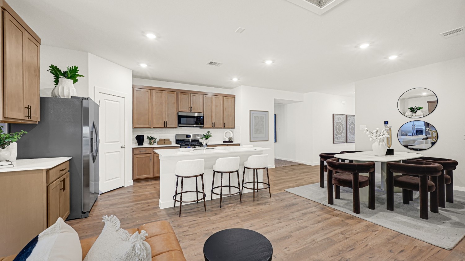 Kitchen and Living area