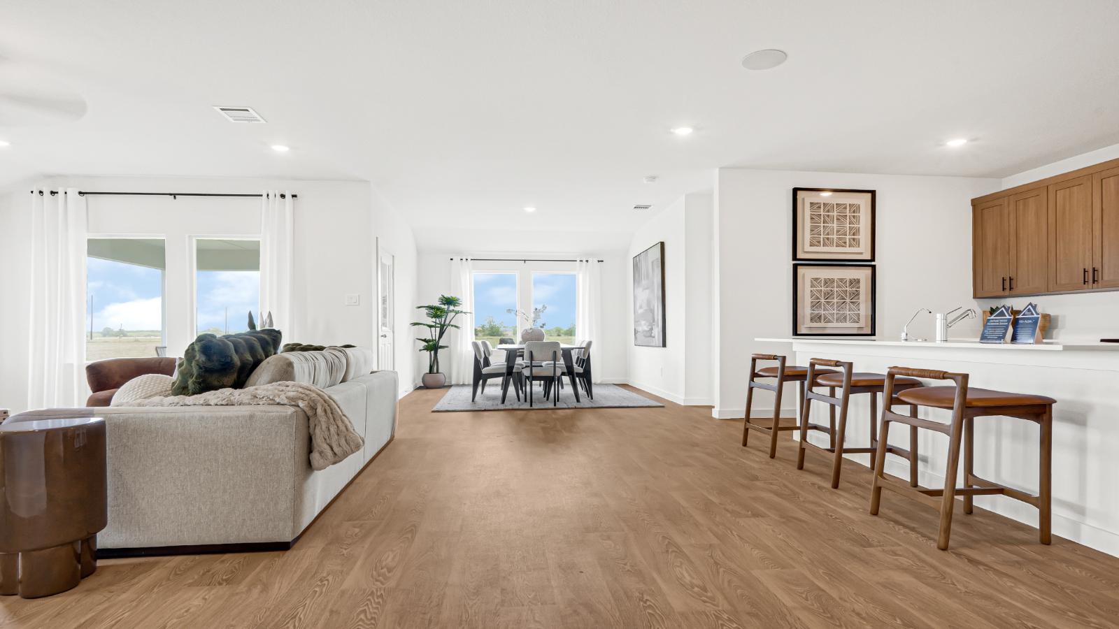 open concept floor plan