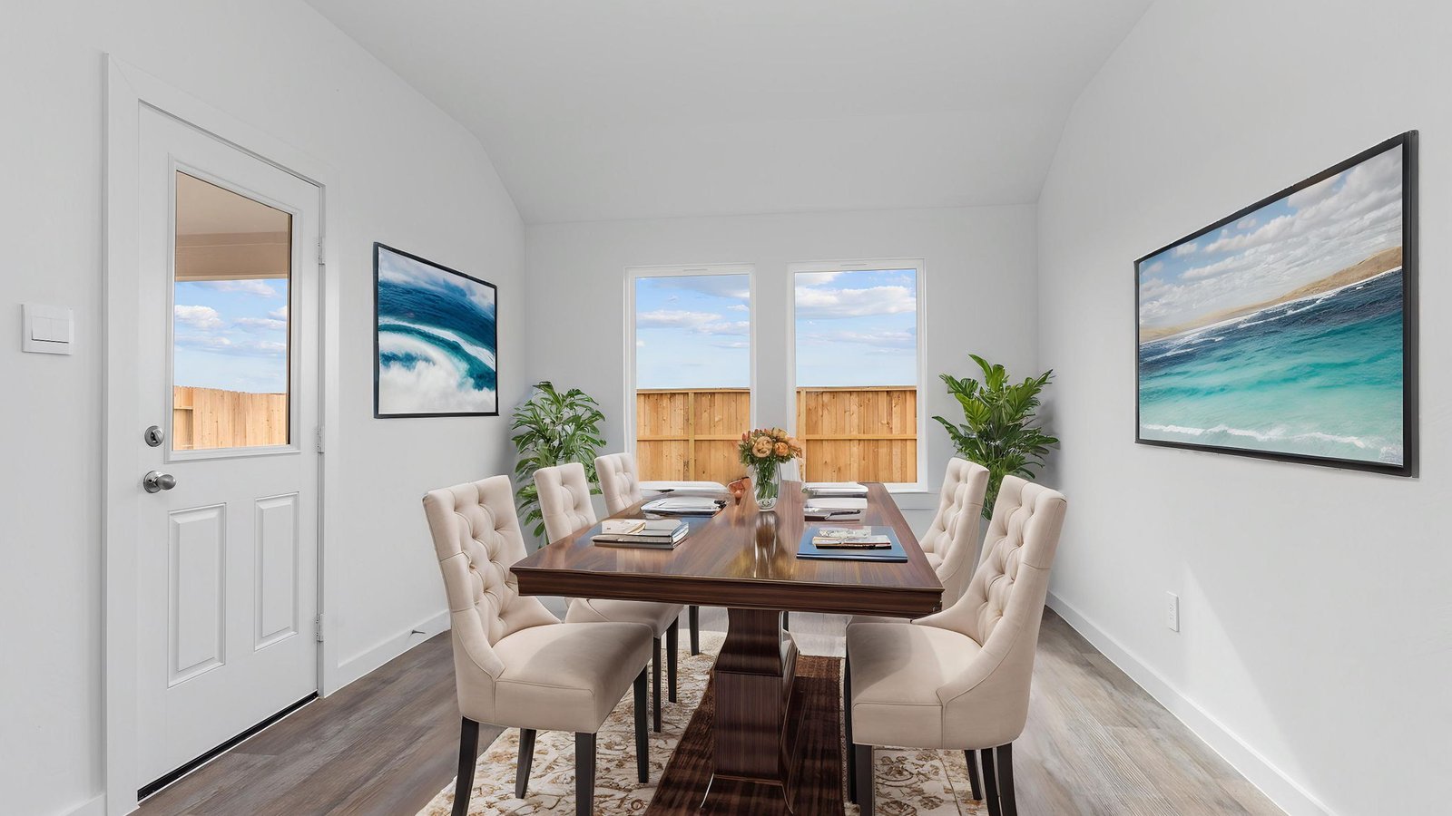 spacious dining area