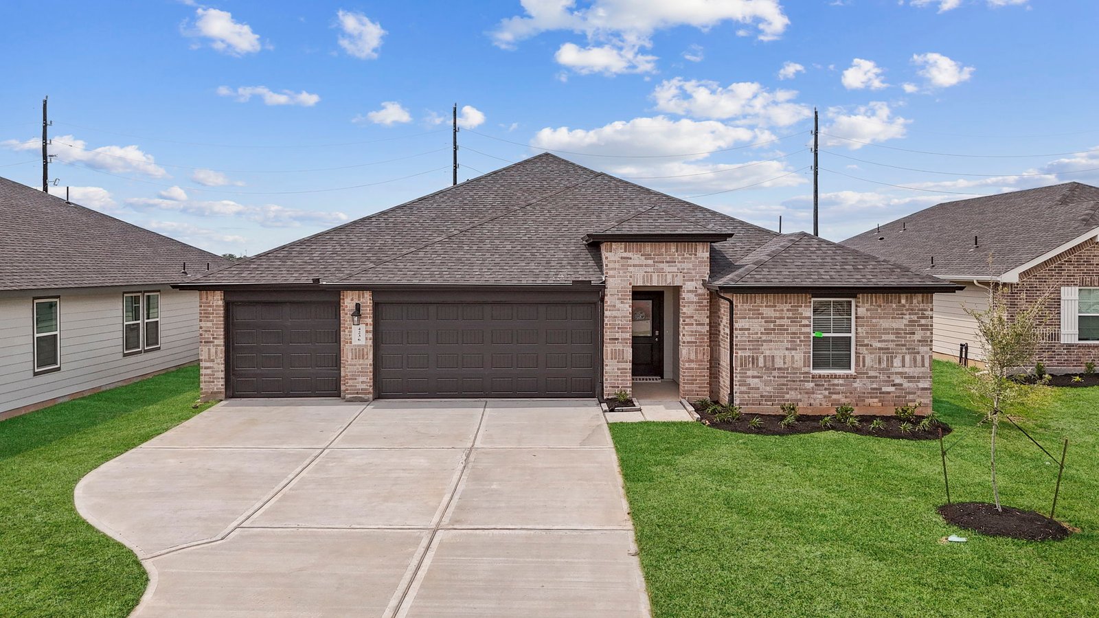 This home — photograph published by the builder
