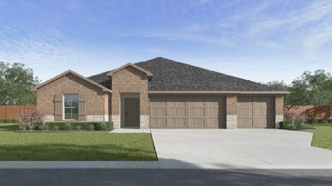 brick and stone exterior