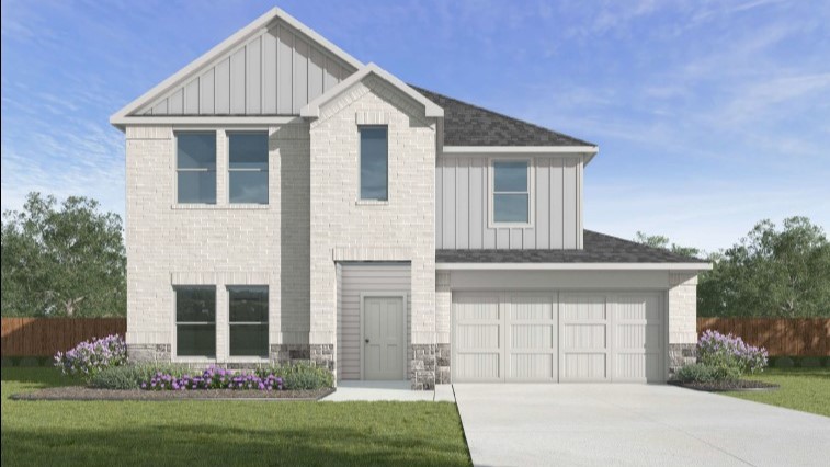 elevation b brick and stone