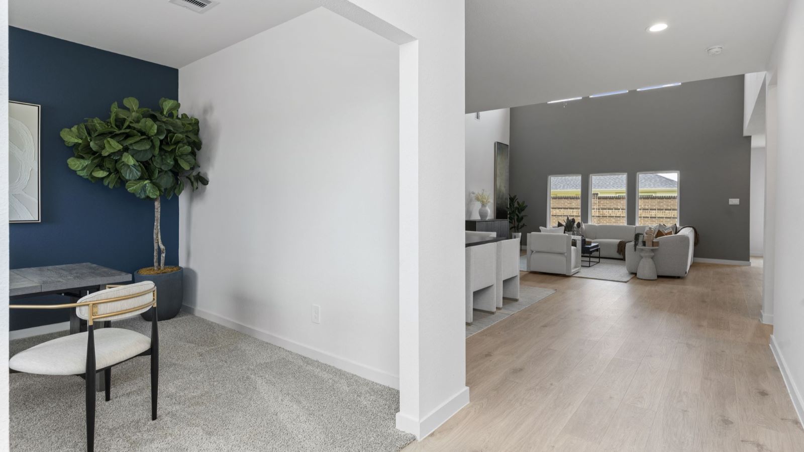 Hallway and Dining room view