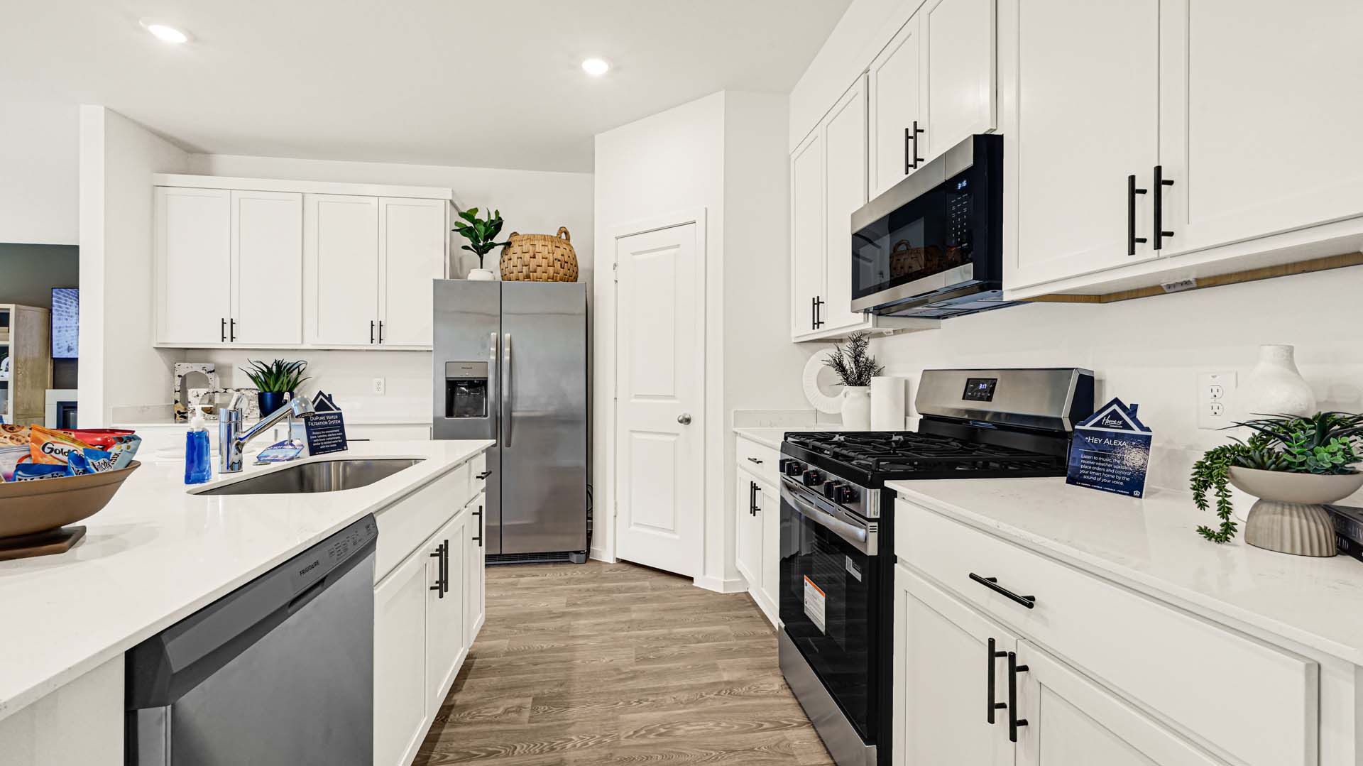 Spacious open kitchen with ample natural light