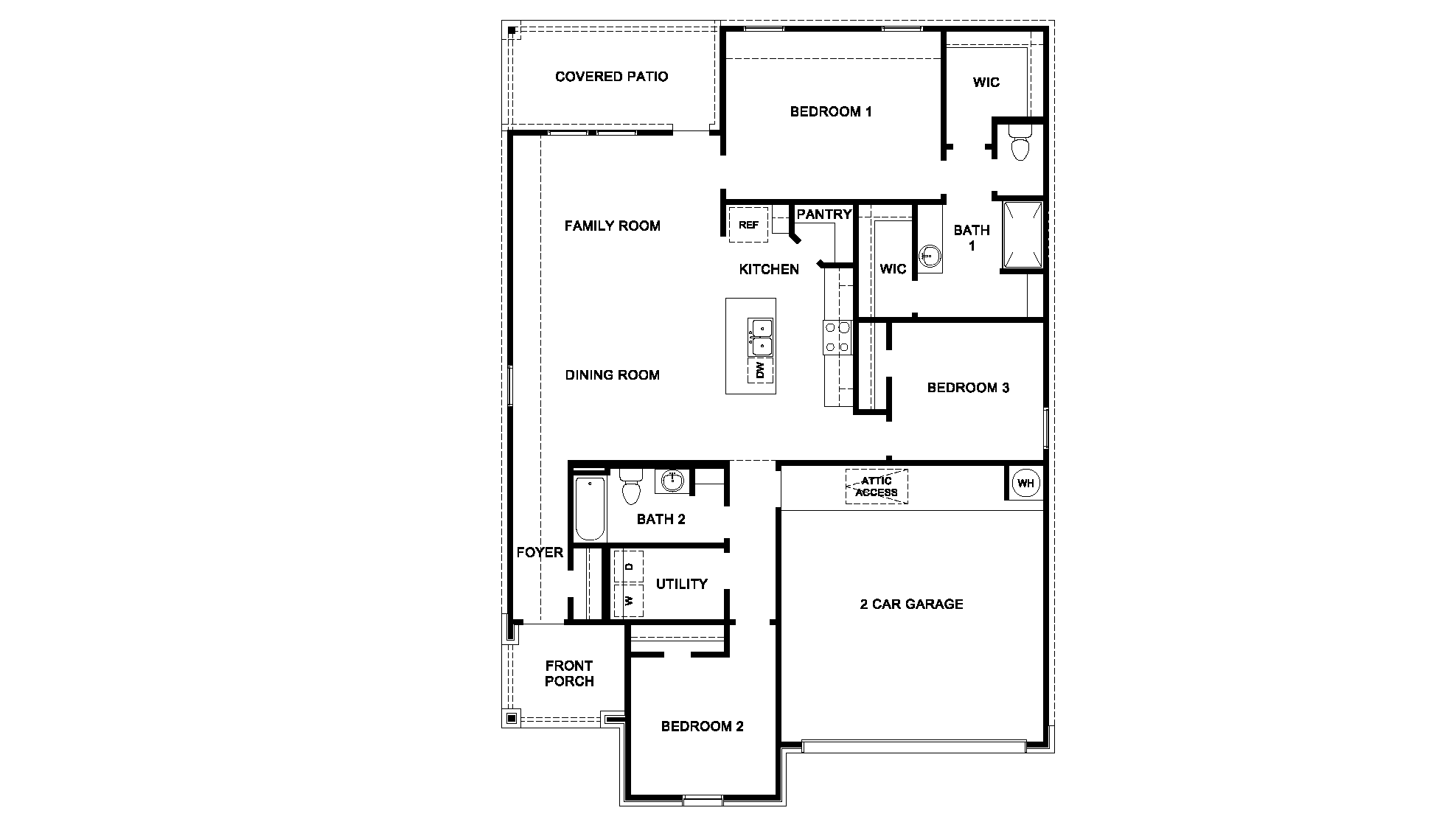Camden Floor Plan Rendering.